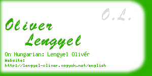 oliver lengyel business card