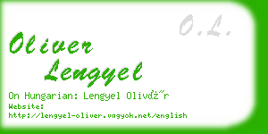 oliver lengyel business card